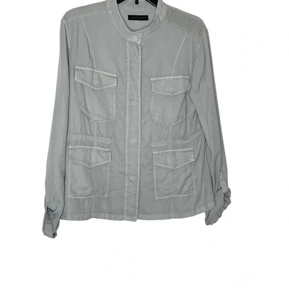 SANCTUARY long sleeve safari jacket with front pockets. Size M - Picture 3 of 8